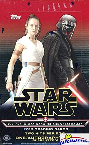 2019 Topps Star Wars Skywalker Fabrikasının Yükselişine Yolculuk 192 Kart ve İMZA dahil İKİ(2) HİT içeren Mühürlü HOBİ Kutusu!