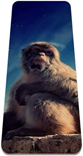Lenergy Yoga Mat Orangutan 03 Pilates Mat Kaymaz Pro Çevre Dostu TPE Kalın 6mm için Taşıma Çantası ile Spor egzersiz matı Egzersiz