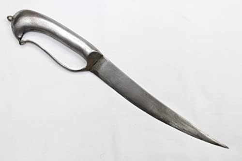 PH Sanatsal El Işi Hançer Bıçağı yontulmuş çelik bıçak sapı 15 inç A 76