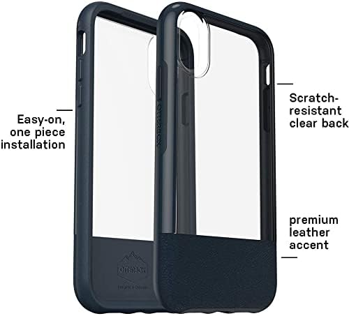OtterBox Bildirimi Serisi için iPhone XR Kılıf ile ZAGG Ekran Koruyucu, Aşırı Paramparça Koruma - Paket - (Temizle / Koyu Yeşim)