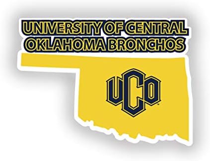 R ve R İthalatı Merkezi Oklahoma Bronchos Vinil Çıkartması-NCAA Devlet Şekilli Etiket