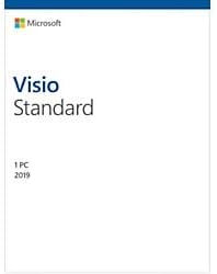 Windows 10 için Microsoft Visio 2019 Standardı-Kutu Paketi - 1 ADET-Medialess