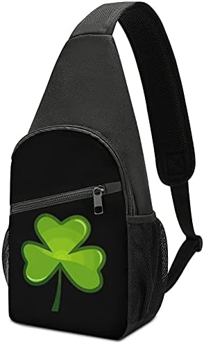 St Patrick Günü Shamrock asma sırt çantası Çok Amaçlı Crossbody Göğüs omuzdan askili çanta Seyahat Yürüyüş Sırt Çantası