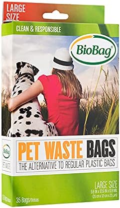 BioBag Büyük Kompostlanabilir Pet Atık Torbaları / 6 Paket / 210-ct.