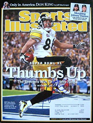 Hines Ward STEELERS imzalı Sports Illustrated dergisi 2/13/06
