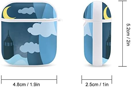 Airpods Kılıf Kale Geceleri Airpod Hard Case Kapak Kulaklık Kılıfları Apple Airpods1 Airpods2