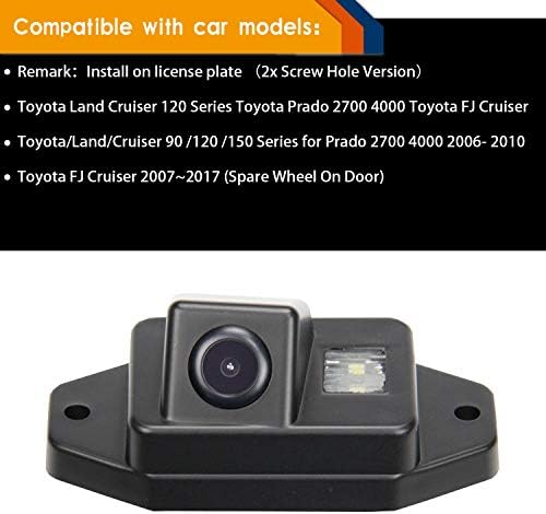 Misayaee HD 720 p Dikiz Back Up Ters park kamerası Plaka Aydınlatma Gece Sürüm Toyota FJ Cruiser 2007 ~ 2020 / Toyota Land