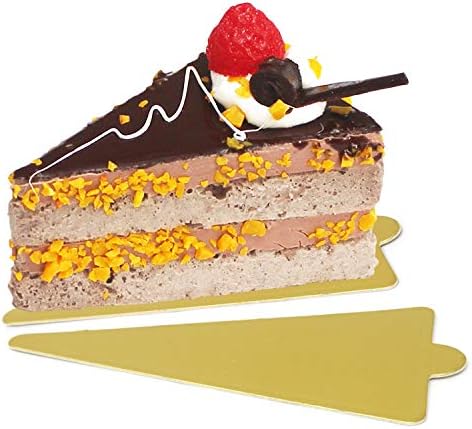 Honbay 50 PCS Altın Mus Kek Panoları Üçgen Mus Kek kek tabağı Üsleri Yağ Geçirmez Cupcake Tatlı Görüntüler Tepsi için Parti