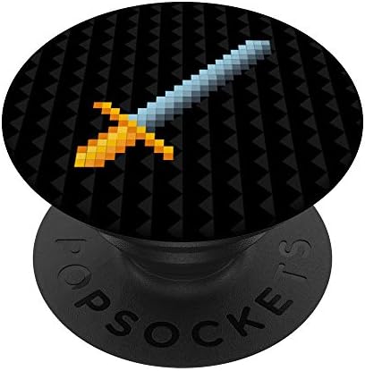 Piksel Kılıç Oyun Oyun Çocuk Boys PopSockets PopGrip: Telefonlar ve Tabletler için Değiştirilebilir Kavrama