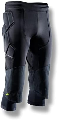 Storelli ExoShield Kaleci 3/4 Pantolon | 3/4-Uzunluk Yastıklı Futbol Pantolon / Prim Kalça ve Diz Koruma