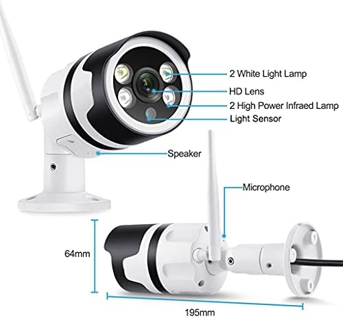 HGVVNM 1080 P HD İP Kamera Gözetim Kablosuz WİFİ Kamera Güvenlik CCTV Kontrol Gece Görüş İki Yönlü Ses siren alarmı