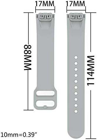 NA. LGQ Yumuşak TPU Watch Band Tutuşunu Bilek Kayışı için Sam-Sung Ga-laxy Fit SM-R370