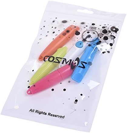 COSMOS 10 Adet Cep Kutusu Kesici Mini Geri Çekilebilir Maket Bıçağı Kesici Mektup Açacağı, Rastgele Renk