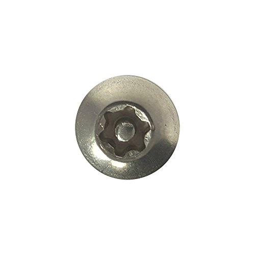 8x1-1/2 Düğme Başkanı Torx Güvenlik Sac Vidalar Paslanmaz Çelik Sabotaj Dayanıklı, adet 25 Numarası 8 Boyutu x 1-1/2 Uzunluk
