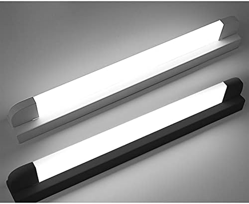 LED ayna ışık akrilik beyaz/siyah Vanity ışık banyo tuvalet masası yatak odası için aydınlatma armatürleri (Renk: Siyah-W ışık,