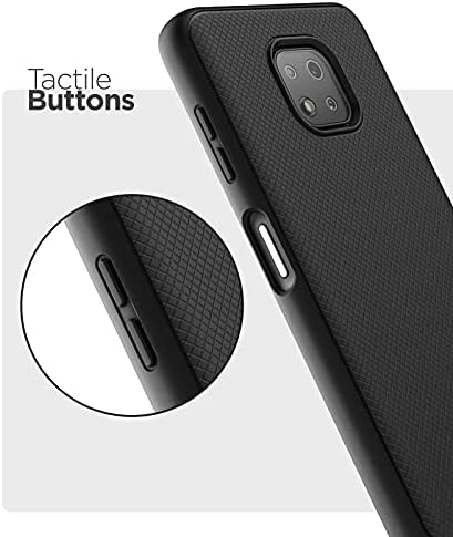 Kılıflı Moto G Power 2021 Kemer Klipsi Kılıfı (İnce Zırh Serisi) Telefon Kılıflı İnce Tutma Kapağı, Siyah (YALNIZCA Motorola