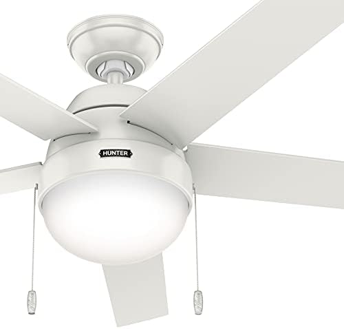 Hunter Fan LED ışık Kiti ve Çekme Zinciri ile 52 inç Çağdaş Taze Beyaz Finish Kapalı Tavan Fanı (Yenilenmiş)