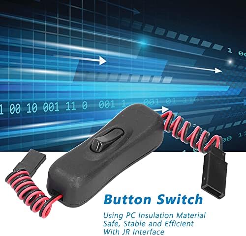 5 Pcs uzatma kablosu ile anahtarı Eujgoov JR arayüzü ışık güç uzatma kablosu ile On Off düğmesi için LED ışıkları