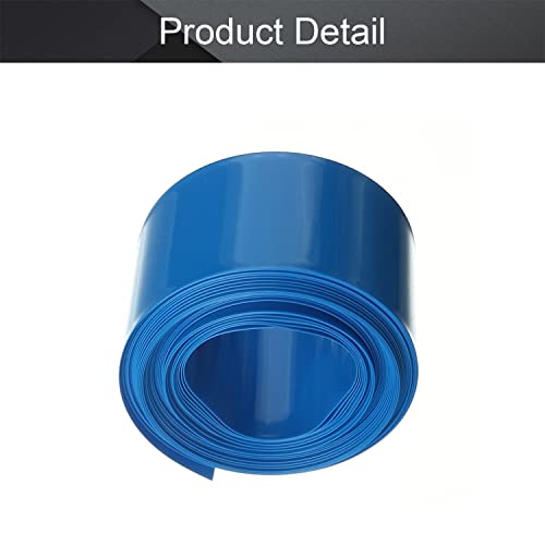 Othmro pil Shrink Wrap PVC ısı Shrink boru düz genişliği 29.5 mm, uzunluk 5 m için Büyük pil paketi güç Mavi