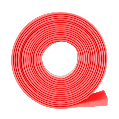 uxcell ısı Shrink boru, 11mm Dia 17mm düz genişliği 2: 1 ısı Shrink Wrap kablo kılıfı Heatshrink tüp 1 m Kırmızı