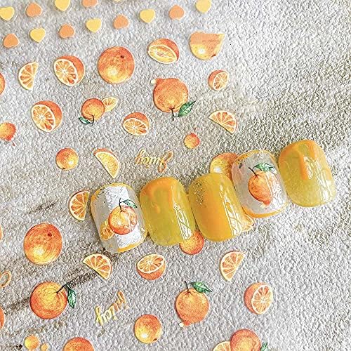 BEIHUA Meyve Yapıştırıcı Çilek Çıkartması 5D Kazınmış Tırnak Sticker Manikür Aksesuarları DIY Nail Art Desgin Nail Art Dekorasyon(2)