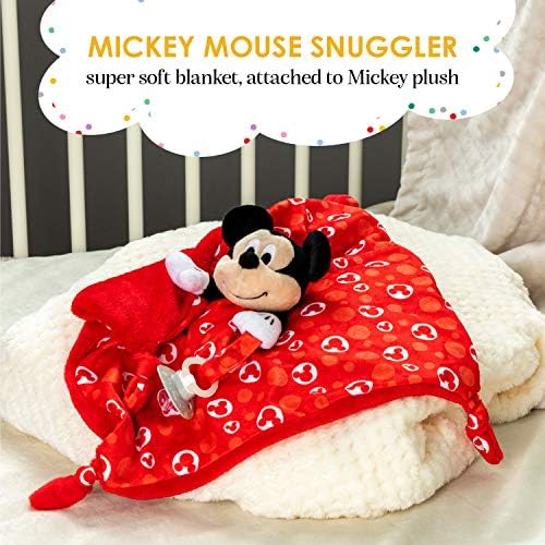 ÇOCUKLAR TERCİH Disney Bebek Mickey Mouse Peluş Doldurulmuş Hayvan Snuggler Battaniye