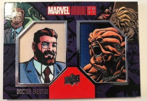 2018 Üst Güverte Marvel Yıllık Çift Komik Yamalar DCP-2 Kovan/Doktor Faustus Marvel Ticaret Kartı Ham (Nane Yakınında NM veya