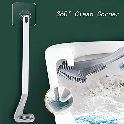 Golf Tuvalet Fırçası Silikon Tuvalet Fırçası Uzun Saplı Klozet Temizleyici Fırça TPR Kıllar temizlemek için Aracı Banyo için