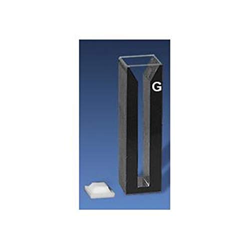 Labomed G28 Siyah Duvarlı ve Kapaklı Yarı Mikro Hücre, Cam, 50 mm, 7 ml (2'li Paket)