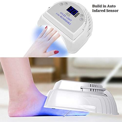 Akülü Jel Lamba 64 W Şarj Edilebilir UV Led Jel Tırnak Lambası Jel Makinesi Kablosuz Akülü Led tırnak Lambası UV Led tırnak