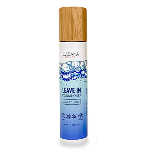 Cabana Cream Leave In, 6 oz– Color Lock Güneş Koruyucu Saç Koruyucu Nem Kontrolü Erkekler, Kadınlar, Kıvırcık, Kıvırcık, İnce,