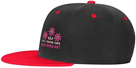 Erkekler Kadınlar için spor Şapkası Yaz Koşu Şapkası Pembe Çiçek Evet Ben Bir Koz Kızım Üstesinden Gel beyzbol şapkası Baba
