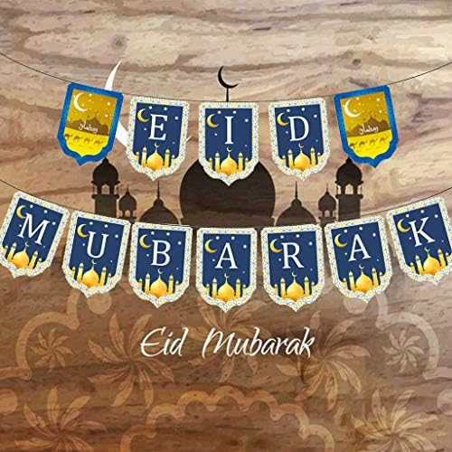 Kıngjınglo 1 Takım Eid Mubarak Banner Ramazan Kiraz Kuşu Yeni Yıl İslam Parti Dekor Malzemeleri