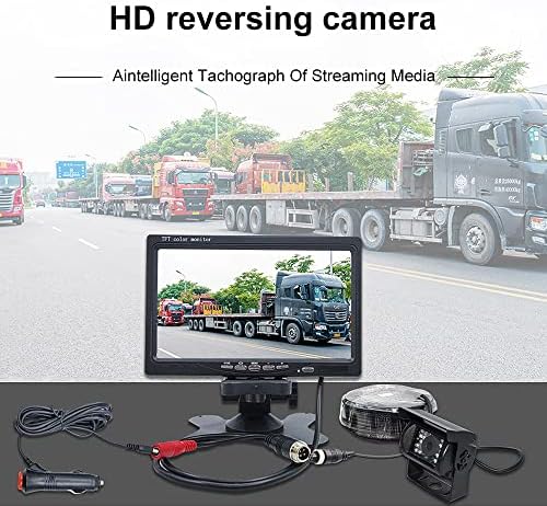 HD 1080 P Dikiz Kamera Monitör Kiti ile 7 İnç Monitör Geri Kamera Su Geçirmez Gece Görüş ile 15 M Kablo için Araba Kamyon Van