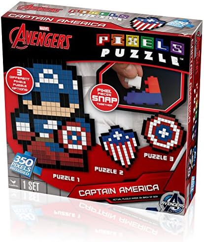 Marvel Avengers Kaptan Amerika Piksel Bulmaca 350 Parça