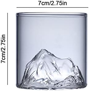 Dağ Şekli Viski bardağı, Kristal içme bardakları, Komik Viski içme bardağı Dekor Parti Kaynağı