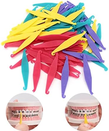 100 Adet / paket Ortodontik Elastik Plaser Tek Kullanımlık Diş Diş Bakımı Kauçuk Ligatür Bağları Halka Diş Hekimi Araçları