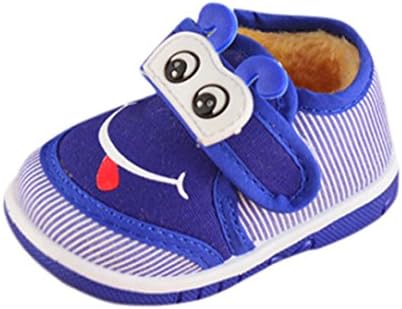 LNGRY Toddler Yenidoğan Bebek Karikatür Katı Yumuşak Taban Çizmeler Prewalker Sıcak Ayakkabı