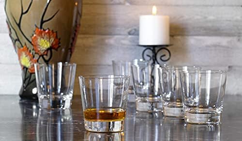 Kırmızı A. Ş. Ağırlıklı Taban, 11.8 Ons - 6 Set ile Scotch & Bourbon için Eski Moda Viski Şeffaf Bardaklar