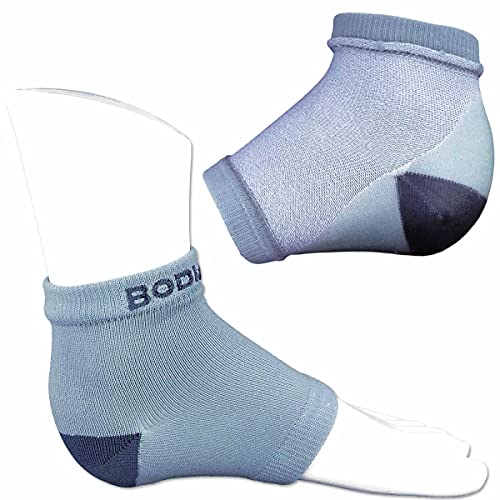 Kuru Çatlak Topuklu Onarım Paketi ile Burnu açık Nemlendirici Silikon Jel Topuk Çorap (2 Pairs, Gri) ve O'KEEFFE'NİN Sağlıklı