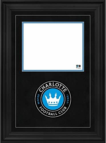 Takım Logolu Charlotte FC Deluxe 8 x 10 Yatay Fotoğraf Çerçevesi-NHL Takım Plaketleri ve Kolajları