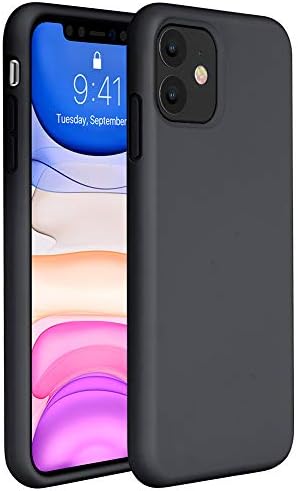 Miracase Sıvı Silikon Kılıf ile Uyumlu iPhone 11 6.1 inç (2019), Jel Kauçuk Tam Vücut koruma Kapağı Durumda Damla Koruma Kılıfı