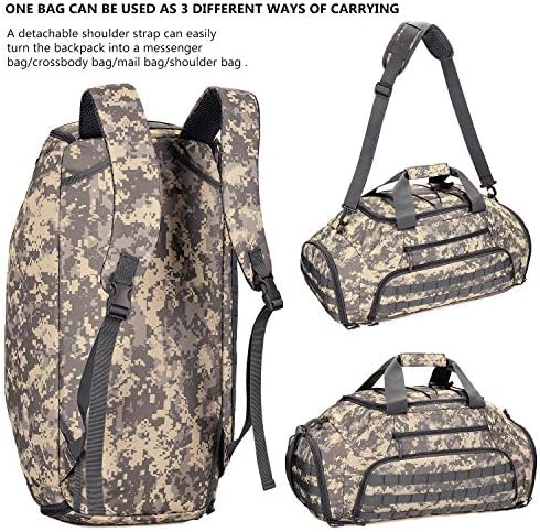 Koruyucu Artı Taktik silindir Çanta Erkekler Spor Salonu Sırt Çantası Askeri MOLLE Bagaj Bavul Seyahat Kamp Açık Sırt Çantası