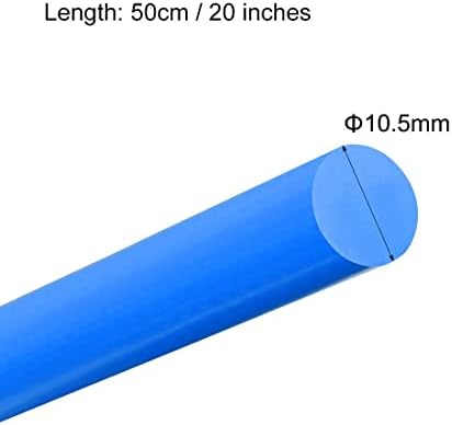 KFıdFran Plastik Yuvarlak Çubuk 13/32 inç Çap 20 inç Uzunluk Mavi (POM) Polioksimetilen Çubuklar Mühendislik Plastik Yuvarlak
