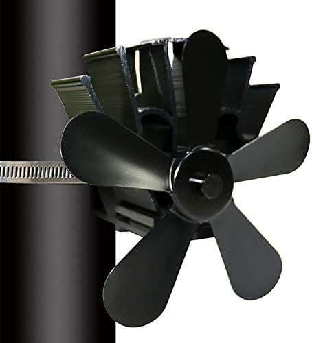 5 Bıçak alüminyum alaşım vantilatör pervanesi, için ısı Powered odun sobası Fan ahşap kütük brülör şömine dostu Fan 172mm /