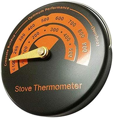 Manyetik Soba Termometresi Fırın Sıcaklık Ölçer Soba Sıcaklık Ölçer Soba Baca Borusu Termometresi Şömine Aksesuarı Aşırı Isınmadan
