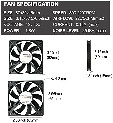 80mm Ince Sessiz bilgisayar Fanı 12 V 80mm x 80mm x 15mm Sessiz PC Fan 4pin PWM Bilgisayar PC Kasa Mini-ITX Oluşturur EVGA
