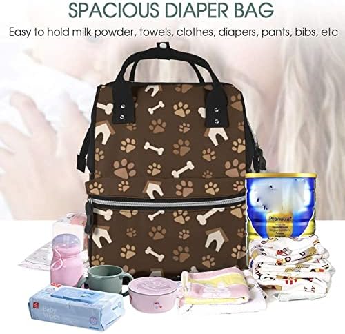 Pençe baskı ve kulübe Mumya sırt çantası bebek bezi Tote çanta omuz Nappy çanta büyük kapasiteli bebek bakımı İçin