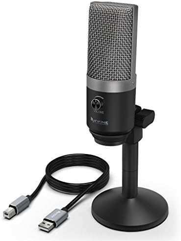 USB Mikrofon,Mac ve Windows Bilgisayarlar için Fifine PC Mikrofonu,Kayıt,Akış Seğirmesi,Seslendirme,YouTube için Podcasting,
