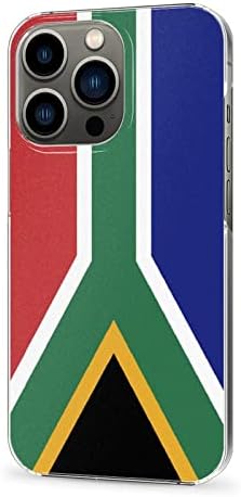 ıphone 13 Pro Cep Telefonu kılıfı, PC Malzemesi, Güney Afrika Bayrağı Desenli Cep Telefonu kılıfı için uygundur